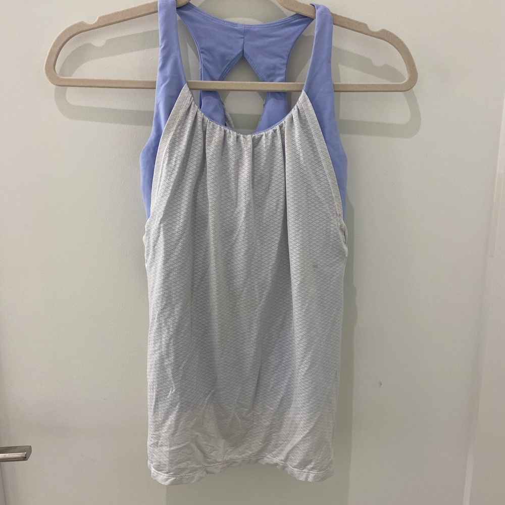 Ivivva White/Lavender Tank Top (size 12)